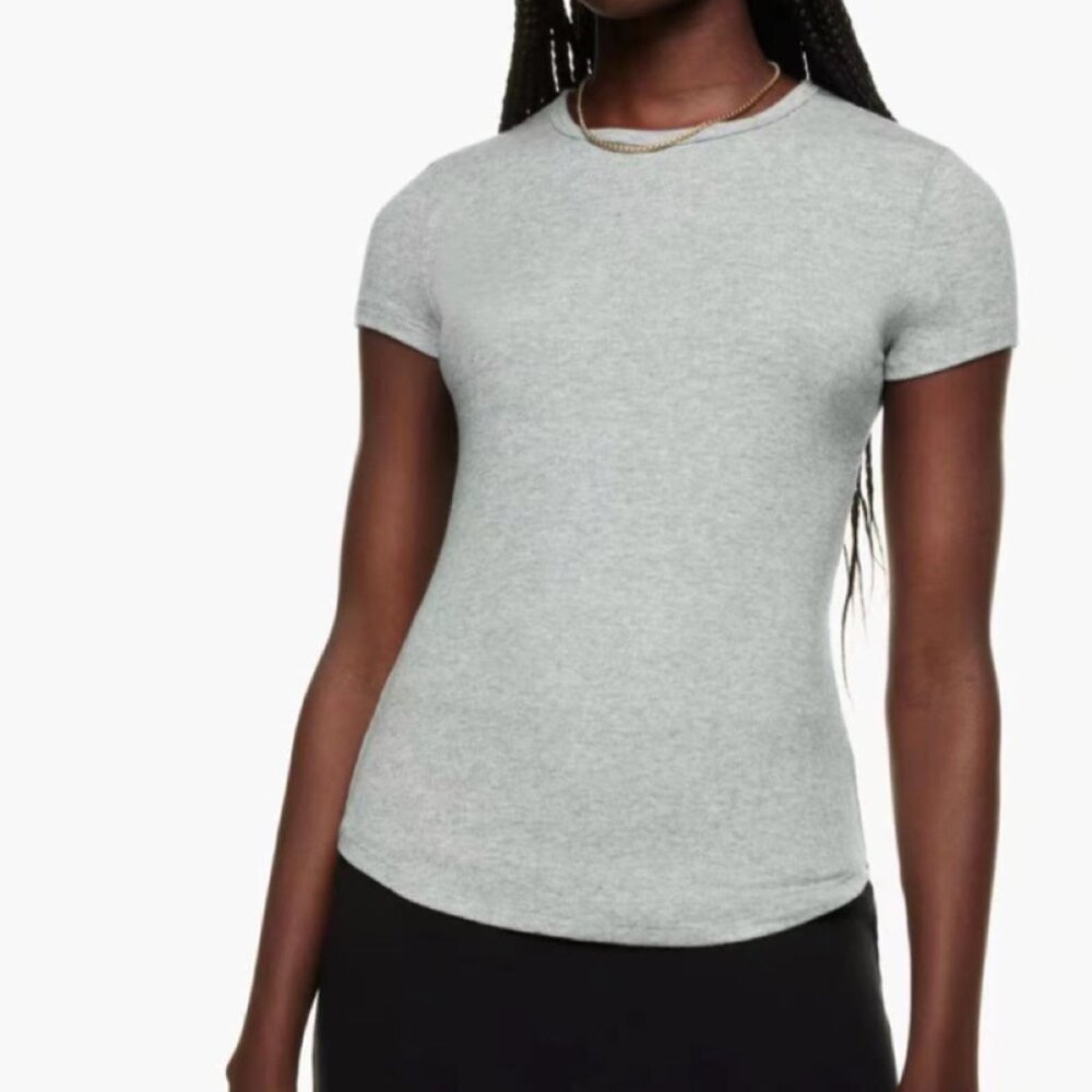 Sunday Best Bliss Hip Tee - Grey Small